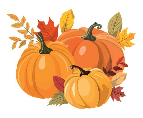 autumn pumpkins clipart